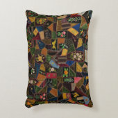 ヴィンテージ熱狂するキルト アクセントクッション (正面(垂直))