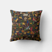 ヴィンテージ熱狂するキルト クッション (裏面)