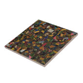 ヴィンテージ熱狂するキルト タイル (側面)