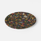 ヴィンテージ熱狂するキルト ペーパープレート (アングル)