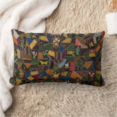 ヴィンテージ熱狂するキルト ランバークッション (ブランケット)