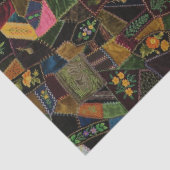 ヴィンテージ熱狂するキルト 薄葉紙 (詳細)