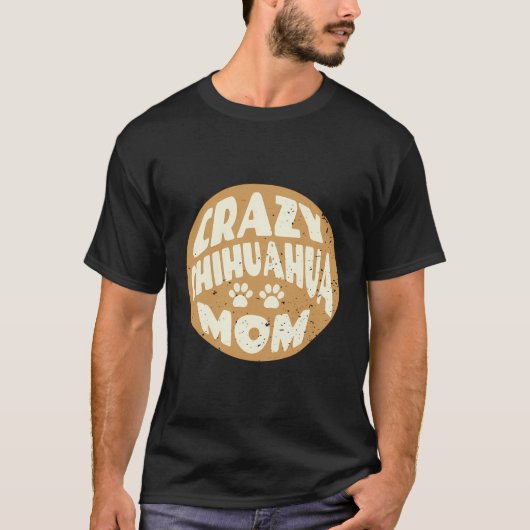 ヴィンテージ熱狂するチワホアママデザインfor愛犬家 tシャツ (正面)