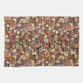 ヴィンテージ熱狂する掛け布団 キッチンタオル (横)