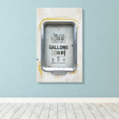 ヴィンテージ燃料ポンプ/ボーザーダイヤル – キャンバス (インサイチュ (ウッドフロア))