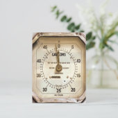 ヴィンテージ燃料計 ポストカード (スタンド正面)