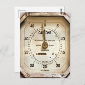 ヴィンテージ燃料計 ポストカード (正面/裏面)