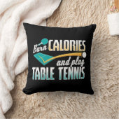 ヴィンテージ燃焼カロリ遊ーとテーブルテニスPing P クッション (ブランケット)