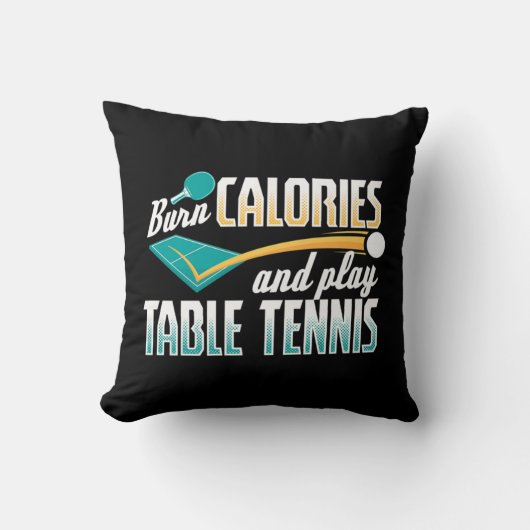 ヴィンテージ燃焼カロリ遊ーとテーブルテニスPing P クッション (正面)