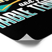 ヴィンテージ燃焼カロリ遊ーとテーブルテニスPing P ポスター (角)