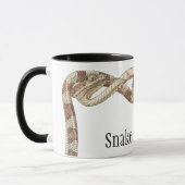 ヴィンテージ爬虫類、絡みヘビ又はバイパー縁どズ マグカップ (左)