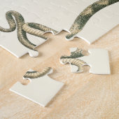 ヴィンテージ爬虫類、蛇の絡み合った境界線 ジグソーパズル (側面)