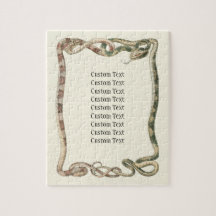 ヴィンテージ爬虫類、蛇の絡み合った境界線