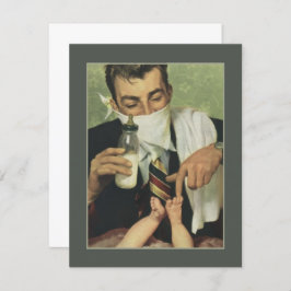 ヴィンテージ父おもしろい日パパおむつ替え