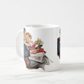 ヴィンテージ父と娘ハッピーパパの日! コーヒーマグカップ (正面左)