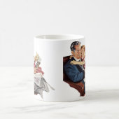 ヴィンテージ父と娘ハッピーパパの日! コーヒーマグカップ (中央)