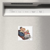 ヴィンテージ父と娘ハッピーパパの日！ マグネット (インサイチュ (食洗機))