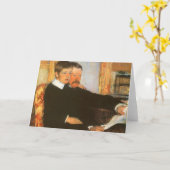 ヴィンテージ父と息子ポートレートバイマリアクサット カード (黄色い花)