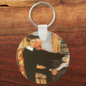 ヴィンテージ父と息子ポートレートバイマリアクサット キーホルダー (正面)