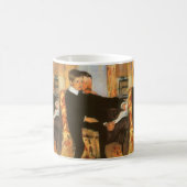 ヴィンテージ父と息子ポートレートバイマリアクサット コーヒーマグカップ (中央)