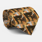 ヴィンテージ父と息子ポートレートバイマリアクサット ネクタイ (ロール)