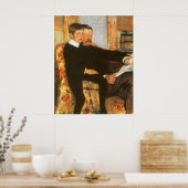 ヴィンテージ父と息子ポートレートバイマリアクサット ポスター (キッチン)