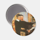 ヴィンテージ父と息子ポートレートバイマリアクサット マグネット (正面/裏面)