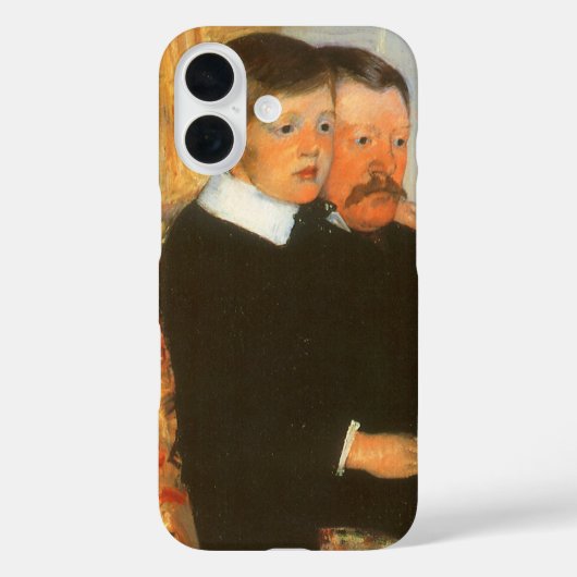 ヴィンテージ父と息子ポートレートバイマリアクサット Case-Mate iPhoneケース (裏面)