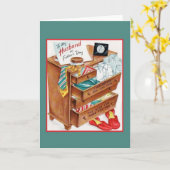 ヴィンテージ父のデイカード カード (黄色い花)