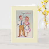 ヴィンテージ父の日のグリーティングカード カード (黄色い花)