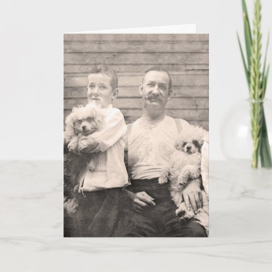 ヴィンテージ父の日のグリーティングカード カード (正面)