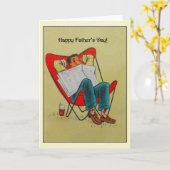 ヴィンテージ父の日のグリーティングカード カード (黄色い花)
