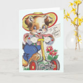 ヴィンテージ父の日のグリーティングカード カード (黄色い花)