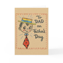 ヴィンテージ父の日の挨拶カードパパ