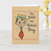 ヴィンテージ父の日の挨拶カードパパ カード (黄色い花)