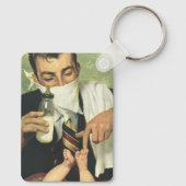 ヴィンテージ父の日パパの与えベビーボトル キーホルダー (裏面)