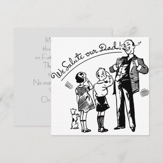 ヴィンテージ父の日 (正面/裏面)