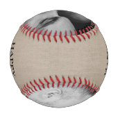 ヴィンテージ父の日2写真野球 野球ボール (裏面)