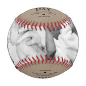 ヴィンテージ父の日2写真野球 野球ボール (正面)