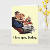 ヴィンテージ父の日 カード (黄色い花)