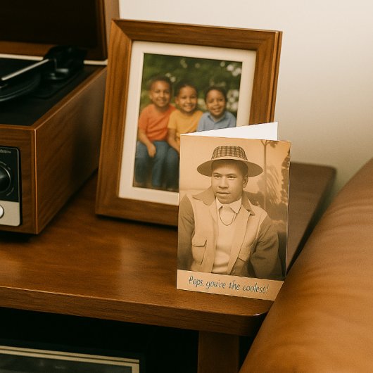 ヴィンテージ父の日「ポップ、あなたは!」 カード