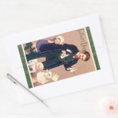 ヴィンテージ父の日 長方形シール (封筒)