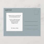 ヴィンテージ父クリスマスと子ども ポストカード (裏面)