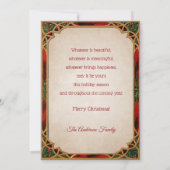 ヴィンテージ父クリスマスと子供 シーズンカード (裏面)