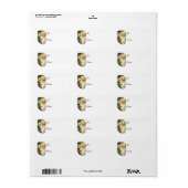 ヴィンテージ父クリスマスプレゼントラベル ラベル (フルシート)