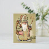 ヴィンテージ父クリスマスポストカード ポストカード (スタンド正面)