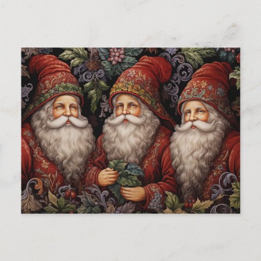 ヴィンテージ父クリスマス ポストカード (正面)