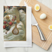 ヴィンテージ父与えクリスマスの贈り物 キッチンタオル (四つ折り)