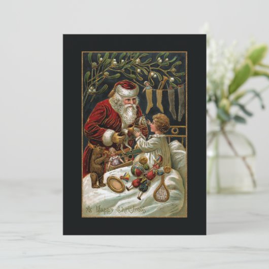 ヴィンテージ父与えクリスマスの贈り物 シーズンカード (スタンド正面)