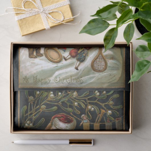 ヴィンテージ父与えクリスマスの贈り物 薄葉紙 (ギフト)